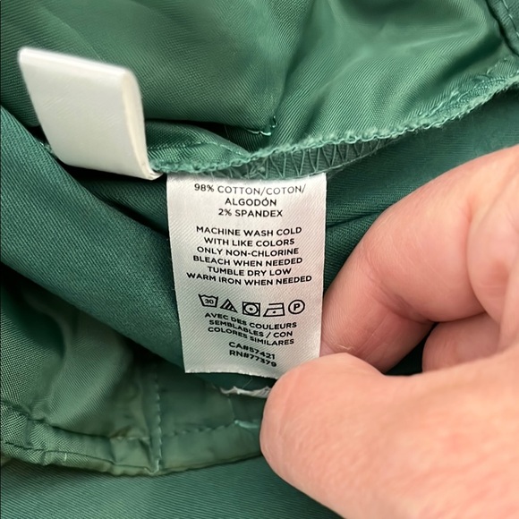 Women's Ann Taylor Green Cropped Pants - Picture 6 of 8